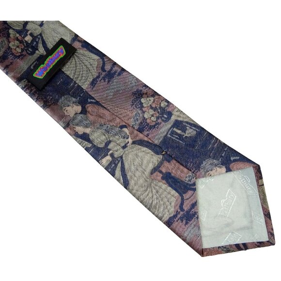 Piano Teacher Tie Music Necktie Romantic Vintage Tapestry Style Textured - Picture 4 of 4